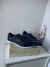 Image of Firetrap dr domello navy blue trainers Mens lace up shoes quilt pattern uk 7.5