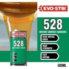 Image of Bostik 528 Evo-Stik High Grab Fast-Setting Instant Contact Adhesive - 0.5 - 5L