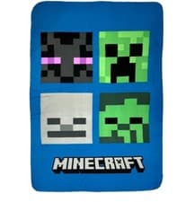 Image of Kids Boys Creeper MINECRAFT Gaming Character Super Soft Fleece Bed Blanket Throw