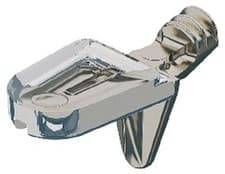 Image of SHELF SUPPORTS PLUG IN FOR GLASS SHELVES Ø5MM HOLE NICKLE PLATED BUFFERED