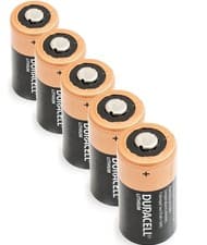 Image of 5 x CR123a Duracell 3v Lithium CR123 Battery CR17345 DL123A EXP '34 +FREE GIFT