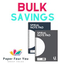 Image of A4 (20x28)Spiral Notebook Note Pad Perfect For School/Work Notes!80 Lined pages