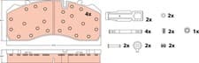 Image of GDB5072 BRAKE PAD SET, DISC BRAKE TRW