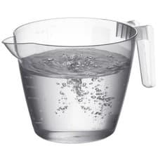 Image of Clear Plastic Measuring Jug Cups Pint ML Baking Kitchen Liquid Water 1L 2L
