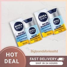 Image of Nivea Men SKIN ENERGY Moisturising Face Gel CAFFEINE 50ml -2 Pack