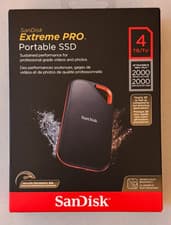 Image of SANDISK EXTREME PRO 4TB HIGH SPEED PORTABLE SSD DISK DRIVE 2000MBP/S- NEW BOXED