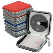 Image of 40 CD DVD Carry Case Cover Disc Storage Holder CD Sleeve Wallet Ideal for In Car