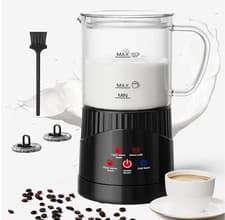Image of Milk Frother Electric 4 in 1 400ml Automatic Milk Frother Milk Warmer Hot & Cold