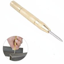 Image of Automatic Centre Punch 5" Heavy Duty Auto Center Punch Non Slip Grip 125mm