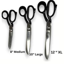 Image of QUALITY PRO SCISSORS 8, 10" & 12" HEAVY DUTY UPHOLSTERY SHEAR TAILOR SCISSORS