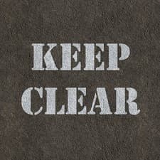 Image of Keep Clear Sign Stencil - Large Keep Clear Template by CraftStar