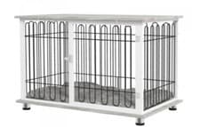 Image of PawHut Indoor Dog Crate Furniture, Side End Table, with Soft Washable