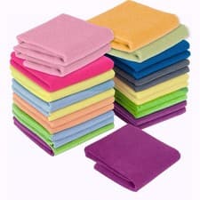 Image of Microfibre Cleaning Cloths 30x30cm Multi Pack 20/30/40/50 Ultra Soft Washable
