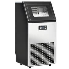 Image of HOMCOM Freestanding Ice Machine with 45kg/24H Capacity, Commercial Ice Maker