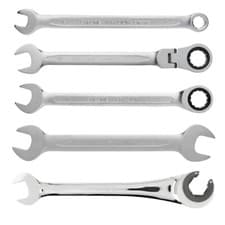 Image of Spanner Wrench Tool Double Ended Rachet Flexi /Fixed Variation Garage Work