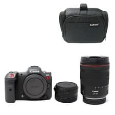 Image of Canon R5 C Camera + RF 24-105mm f4L Lens + EF-EOS R mount adapter + Bag