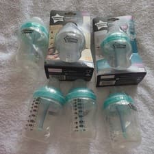 Image of Tommee Tippee Baby Bottle 260ml Anti Colic Advanced Breast Like Wide Neck x5 +1