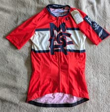 Image of PEARL IZUMI Attack Cycling Jersey Womens S Race Aero Cut Blue Red NWT NEW
