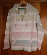 Image of Fat Face Womens Daisy Textured Full Zip Hoodie Size Small BNWT