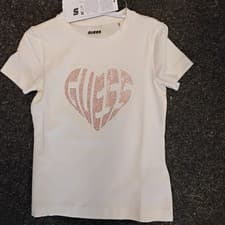 Image of SALE NEW GUESS CREAM GIRLS T-SHIRT STYLE J5R146 SIZES 8 YRS 10 YRS 12 YRS