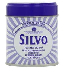 Image of Silvo Tarnish Guard Metal Polish Wadding for Silver Gold Aluminium Chrome 75g