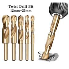 Image of HSS Cobalt Blacksmith Drill Bit Reduced Shank Drills Metric Sizes 12mm - 35mm