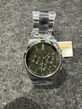 Image of MICHAEL KORS OVERSIZED LENNOX GUNMETAL WATCH, MK9118. NO BOX BRAND NEW WITH TAG