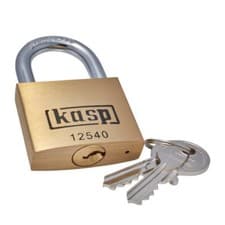 Image of Kasp Brass Padlock 125 Series Premium Brass Padlock Keyed 50mm K12550A5