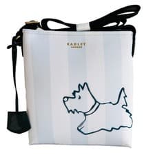 Image of RADLEY Handbag Medium Chalk Zip Top Crossbody Bag Palace Gardens Stripe  - New