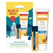 Image of Burt's Bees Gift Set for Lip & Body, Vanilla Bean Lip Balm & Mini Milk & Honey