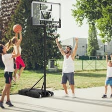 Image of 225CM-305CM Adjustable Basketball Hoop with 110CM Shatterproof Backboard