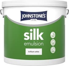 Image of Johnstone's 306759 Silk Emulsion Paint, Brilliant White, 5 l (Pack of 1)