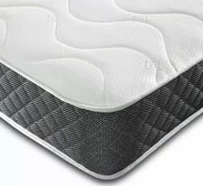 Image of Memory Foam Quilted Sprung 18cm deep Mattress 3ft Single 4ft6 Double / 5ft / 6ft