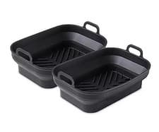 Image of Tower Set of 2 Rectangular Foldable Silicone Air Fryer Trays