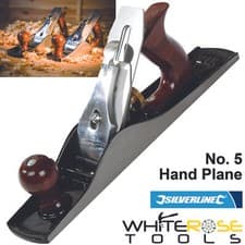 Image of Silverline Wood Hand Plane No 5 Rosewood Handle Bench Jack 50 x 2mm Blade