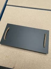 Image of 40cm x 20cm Slate Rope Handle Serving Platter - By Argon Tableware (seconds)