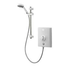 Image of Aqualisa Quartz 9.5kW Electric Shower White/Chrome Free Postage QZE9521 NEW