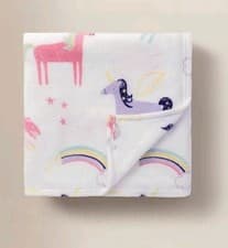 Image of Unicorn Fleece Throw 120 X 150cm