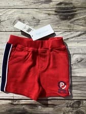 Image of Polo Ralph Lauren Designer Baby Yacht Shorts Red - Size 12M