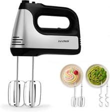 Image of Kitchen Pro Hand Mixer - 6 Speeds with Turbo Button - Anti-Splash 400W Electric 