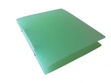 Image of A5 Slim Green Translucent Ringbinder - Filing Ring Binder Storage