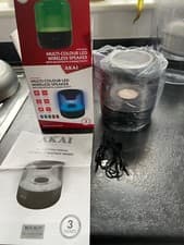 Image of Akai LED multi-coloured wireless speaker brand new 