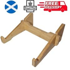 Image of Wooden Bamboo Laptop Stand - Holds up to 17" laptop Easy Assembly Easy Storage