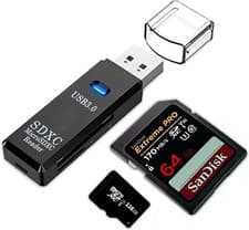 Image of 2 In 1 TF SD Card Reader USB 3.0 Micro SD Card To USB Adapter Smart Card Reader