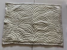 Image of Hotel Collection Cotton Silk Quilted Standard Pillow Sham, Green 👍