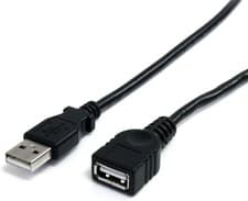 Image of StarTech.com 3ft Black USB 2.0 Extension Cable A to A - M/F