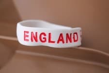 Image of 8 x ENGLAND SILICONE WRISTBANDS IDEAL FOR WORLD CUP FOOTBALL CRICKET OLYMPICS