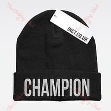 Image of Champion Beenie Hat Sport Boys Beanie Hipster Street Cap Swag Dope Winner Inct