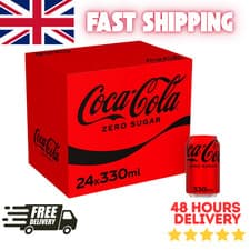 Image of Coca-Cola Zero Sugar Soft Drink Cans 24 x 330ml Pack