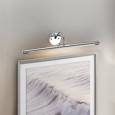 Image of Large LED Picture Light Polished Chrome – 549lumen Warm White Elstead Alton 67CM